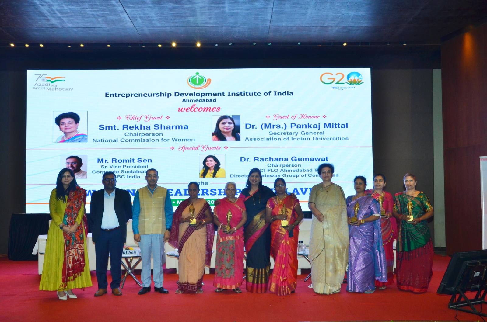 Dignitaries at the Women in Leadership Conclave