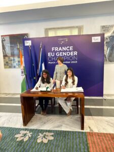 Ms. Ananya Birla with French Foreign Affairs Minister Ms. Catherine Colonna
