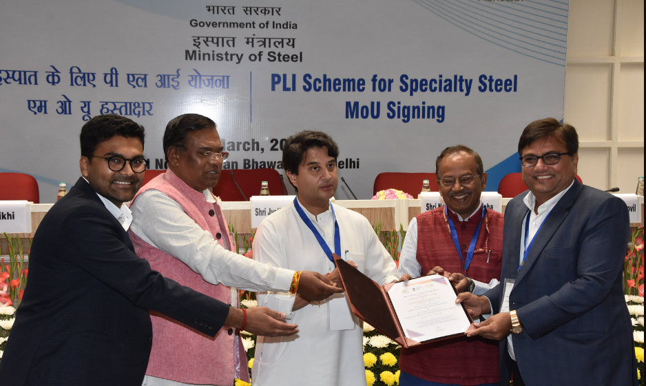 PLI Scheme for specialty steel mou sinning