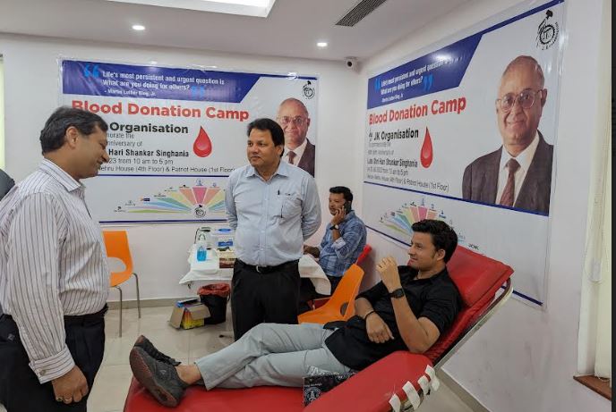 JK Organisation conducts Blood Donation Camps