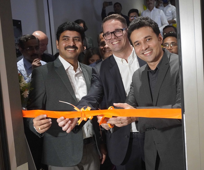 BLUM India opens its first state of the art Experience Centre in Hyderabad. Seen in the pic are Nadeem Patni and Shekhar Raju K-02