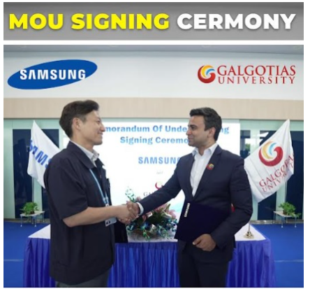 Galgotias University CEO signs MoU