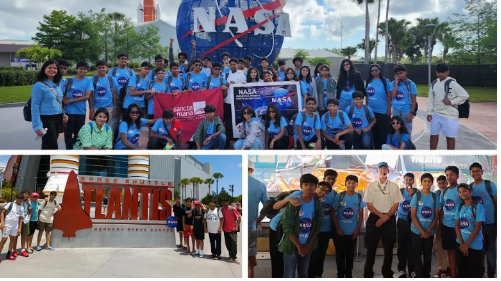 Sancta Maria Students during their visit to NASA
