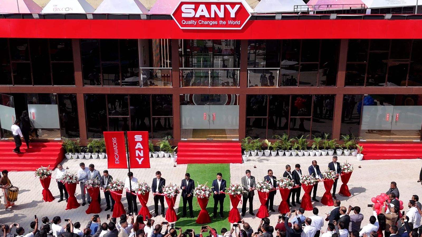 SANY India Stall Inaugration at EXCON 2025