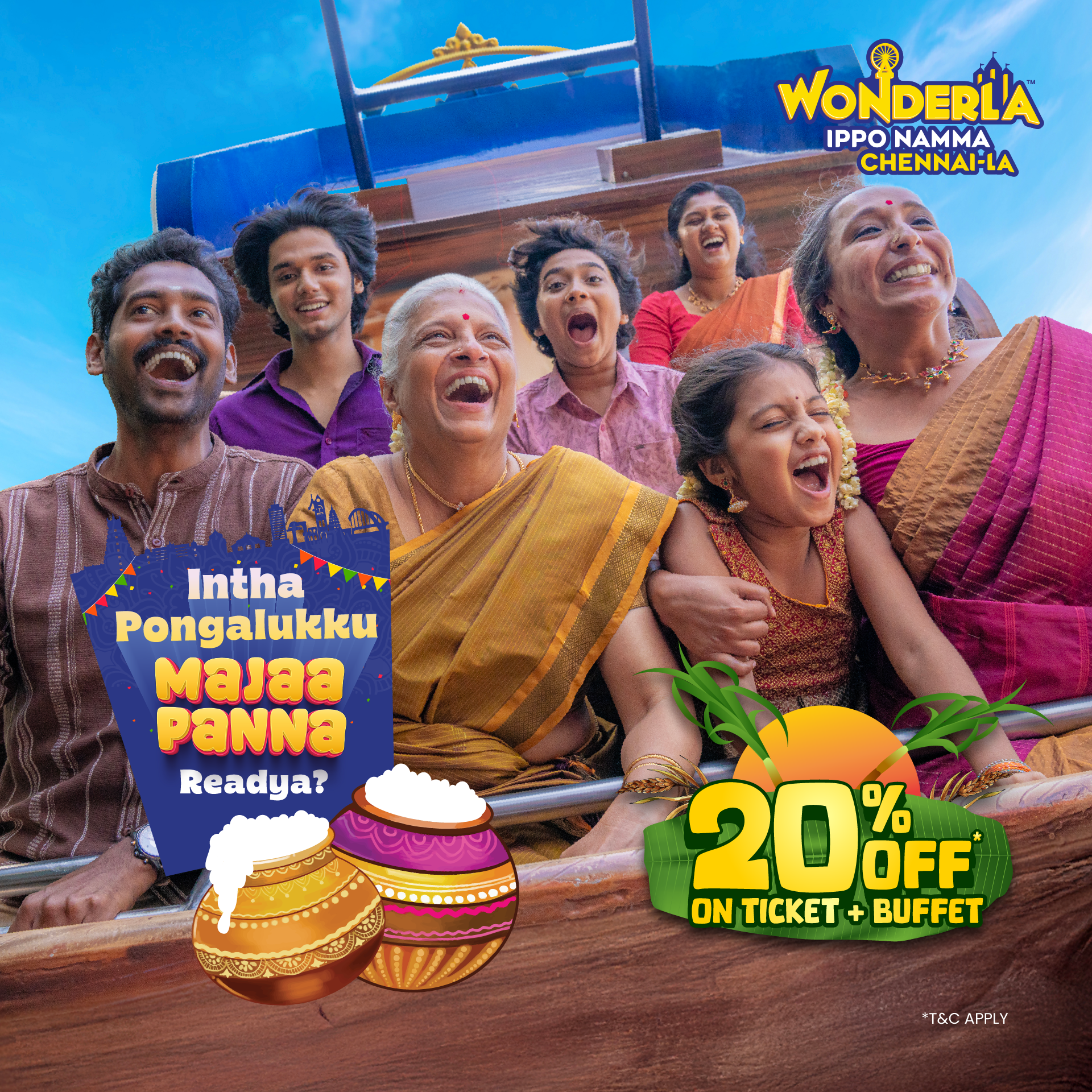 A New Festive Landmark: Wonderla Chennai Celebrates Its First Pongal with Culture, Rides and Family Fun 