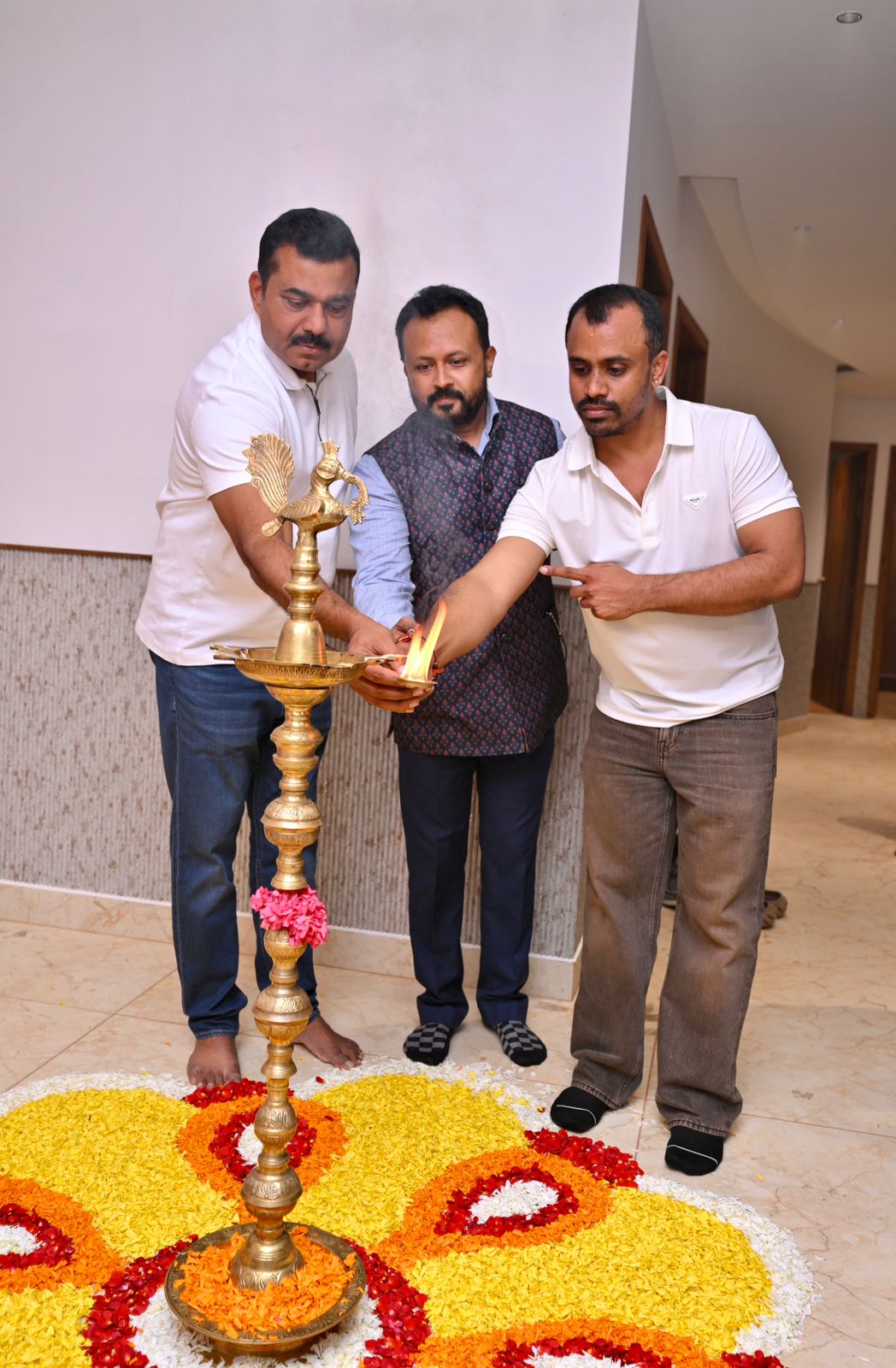 Lighting of the lamp