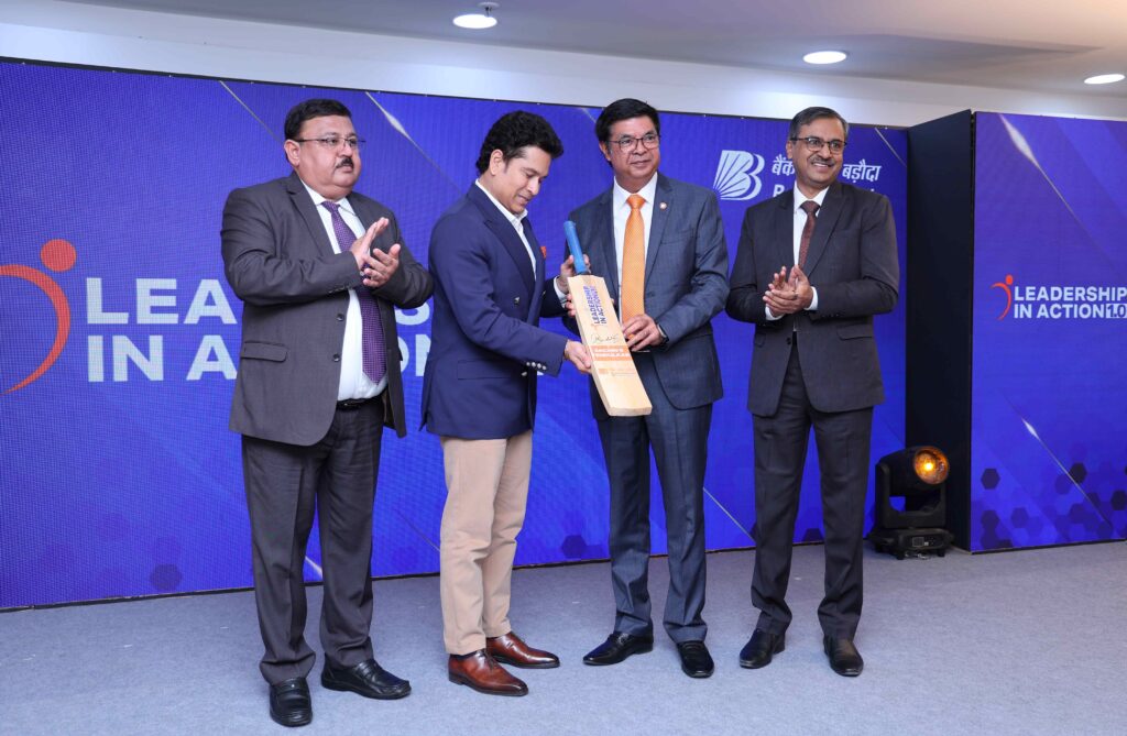 Bank of Baroda Champions People-First Leadership at the ‘Leadership in Action’ Meet with Sachin Tendulkar

