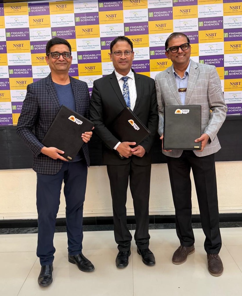Findability Sciences, Nath School of Business & Technology, and Kamalnayan Bajaj Hospital Sign Strategic MoU to Advance AI-Driven Healthcare Innovation in India

